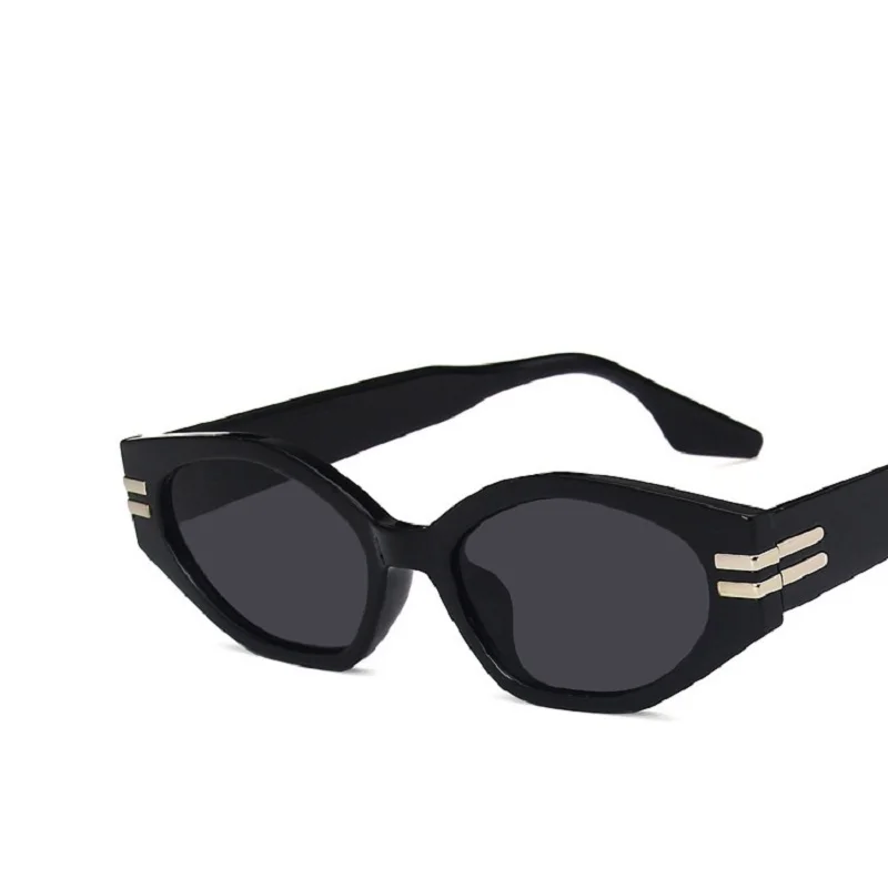 Slnečné okuliare Ženy Móda Trojuholník Odtiene 2021 Nový Vintage Mužov Značky Cat Eye Luxusné Žena Slnečné Okuliare UV400 Malé Okuliare Oculos