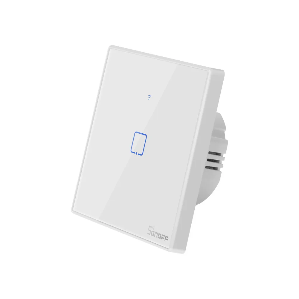 SONOFF T2/T3 EU/UK TX 1/2/3 Gang Smart Wifi Dotyk Wall Light Switch, Smart Home 433 RF/Hlas/APP Control