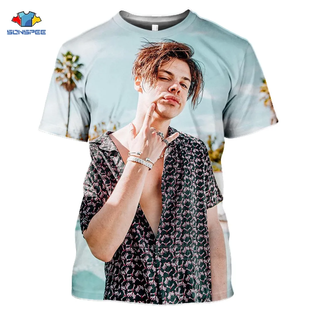 SONSPEE 2020 Nový Príchod Hip Hop Yungblud T-shirts Ženy, Mužov, Deti, 3d Tričko Lete Polyester Harajuku Nadrozmerné T Shirt Homme