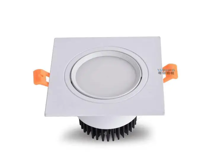 Stmievateľné LED COB Pozornosti Stropné svietidlo AC85-265V 7W 9W 12W 15W 18w Hliníka, zapustené svietidlá námestie led panel svetlo