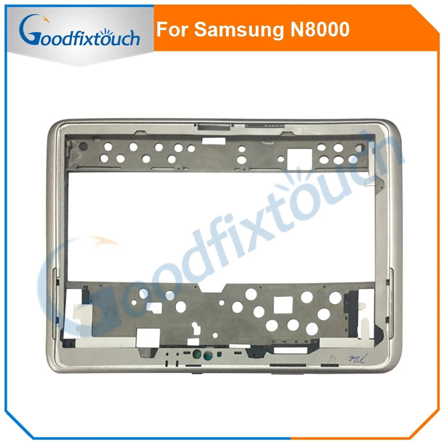 Stredný Rám Pre Samsung Note 10.1 N8000 Strede Rámu Bývanie Panelu Predný Držiak s bočným tlačidlom Pre Samsung N8000 Polovice Rám