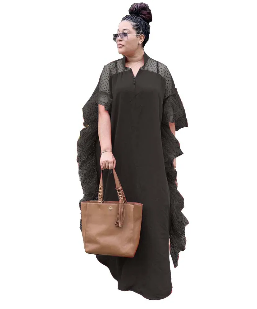 Super Veľkosť Nové Čierne Africké Dashiki Maxi Šaty Módne Voľné Internetových Priadza Dlhé Šaty Afriky Šaty Pre Ženy Afriky Oblečenie