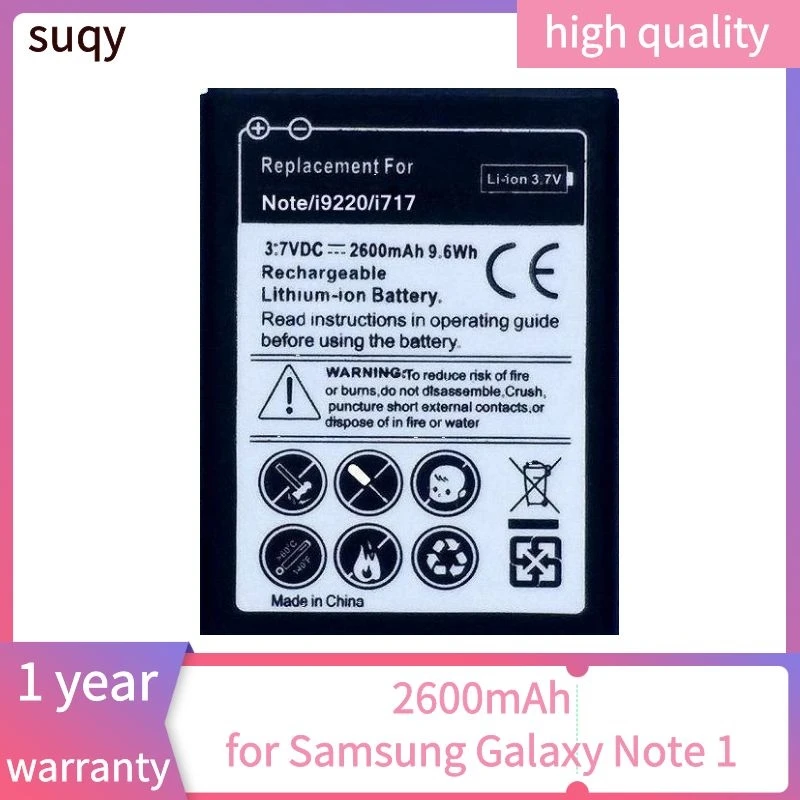 Suqy Akumulátor Batéria pre Samsung Galaxy Note 1 N7000 I9220 9220 I9228 I889 I717 Batérie Bateria pre Galaxy Note1 Batterie