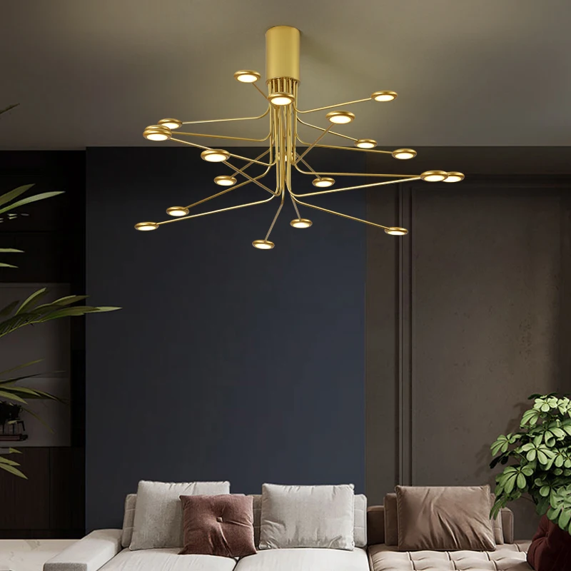 Svetlo luxusná obývacia izba led luster nové Nordic domov lampy moderný minimalistický spálňa jedáleň/zlatý/luster osvetlenie