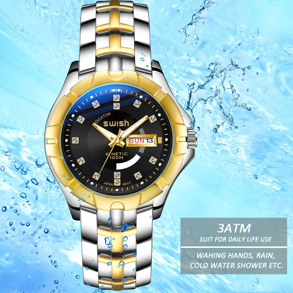 SVIŠŤANIE Business pánske Náramkové hodinky z Nerezovej Ocele Muži Hodinky 2020 Luxusné Quartz Vojenské Športové Hodinky Vodotesné Heren Horloge