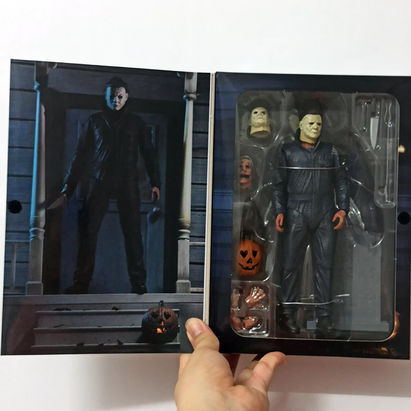 Tekvica S Led Svetlom Halloween Pôvodné NECA Ultimate Michael Myers Akcie Obrázok Hračky Horor Halloween Darček