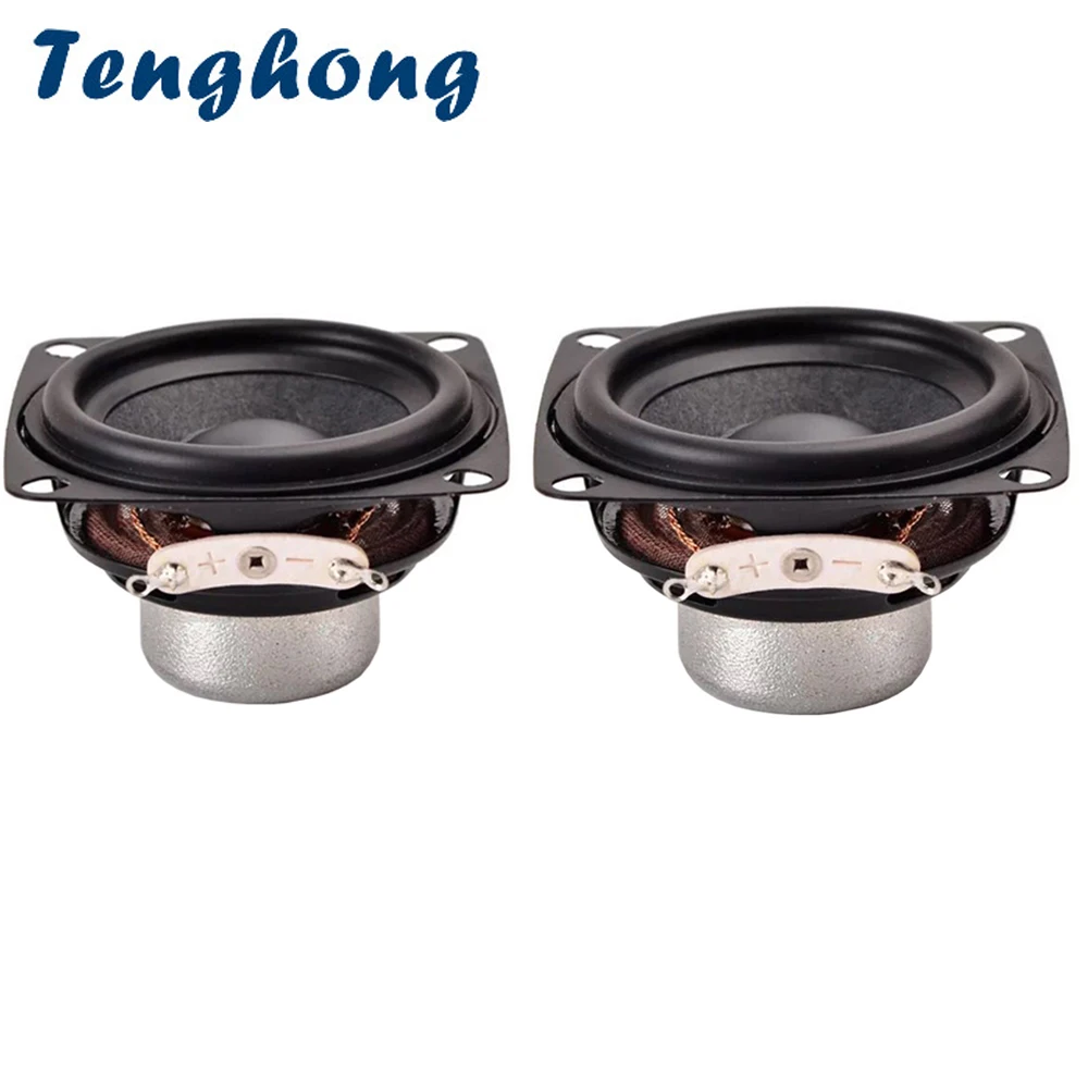Tenghong 2 ks 2 Palcový 4OHM 10W Full Range Reproduktory Magnetické NdFeB High-Power Alto Výšok Hlasný Zvuk Desktop PC Reproduktor urob si sám
