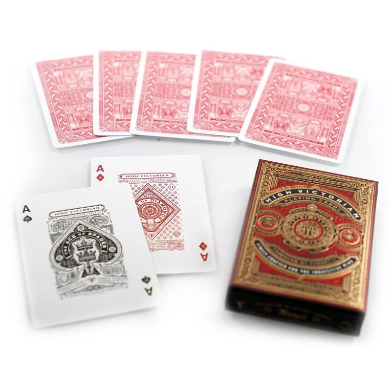 Teória 11 Vysokej Viktoriánskej Hracie Karty T11 Modrá/Červená Palube Poker Veľkosť USPCC Magické Kartové Hry Magické Triky, Rekvizity pre Kúzelník