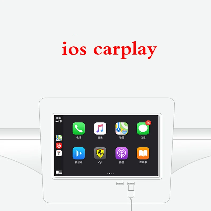 TIEBRO Bezdrôtový Prenosný Inteligentné Prepojenie Apple Apple USB Carplay Pre Android Navigačný Prehrávač, autorádio Carplay Airplay/Mirrorlink