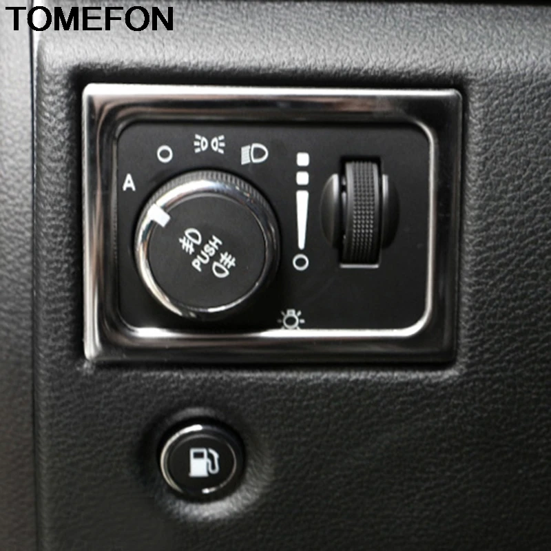 TOMEFON Na Jeep Grand Cherokee 2011-2018 Interiéru predné svetlo na Čítanie Spínač Kryt Výbava ABS Chrome Auto Prekrytie Styling 1pcs