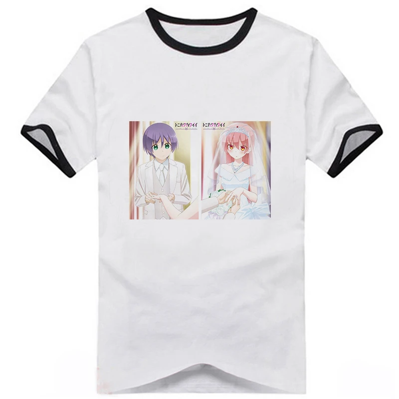Tonikaku Kawaii Anime TONIKAWA: Viac ako Mesiac Pre Vás Cosplay T-shirt Yuzaki Tsukasa Tlač Unisex Letné Módy Bežné Čaj