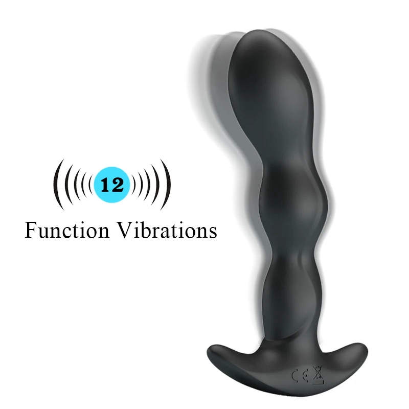 Toysdance Unisex Silikónové Análny Vibrátor (12 Rýchlosť Výkonné Vibračné Zadok Plug Mužskej Prostaty Masér Žien G-spot Riti sexuálnu Hračku,