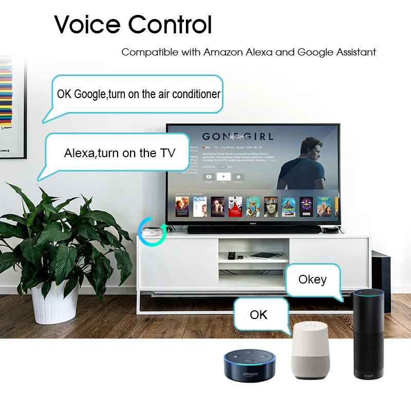 Tuya Aplikácie Univerzálny IR Inteligentného Diaľkového ovládača WiFi+Infračervený Home Control Hub 360 Stupňov pre Google Asistent Alexa Siri
