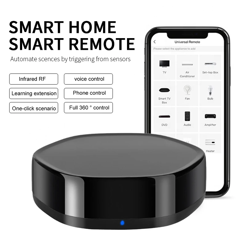 Tuya Smart Remote WIFI+IR Diaľkové Ovládanie Pre Smart Home Automation Hlasové Ovládanie Práce S Alexa Domovská stránka Google App Control