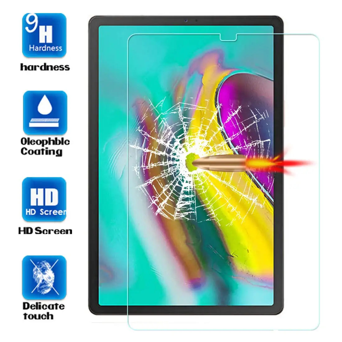 Tvrdené Sklo pre Samsung Galaxy Tab S5e 10.5 2019 Obrazovke Ochrany Sklenený Kryt pre Samsung Galaxy Tab S5e SM-T720 T725 10.5