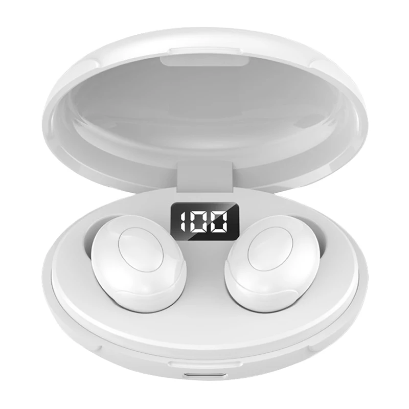 TWS-T5 Bluetooth Bezdrôtové Slúchadlá HIFI Slúchadlá LED High-definition Displej Bass Stereo Nepremokavé Slúchadlo S Nabíjanie Box