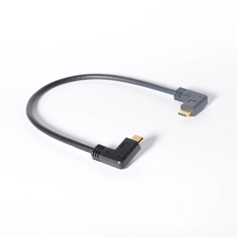 Typ c 3.1 Predlžovacieho Kábla 90 Stupňov USB 3.1 Typ C Samec Samec Gen 2 (10Gbps) Zásuvka Predlžovací Kábel, Podporuje Nabíjanie
