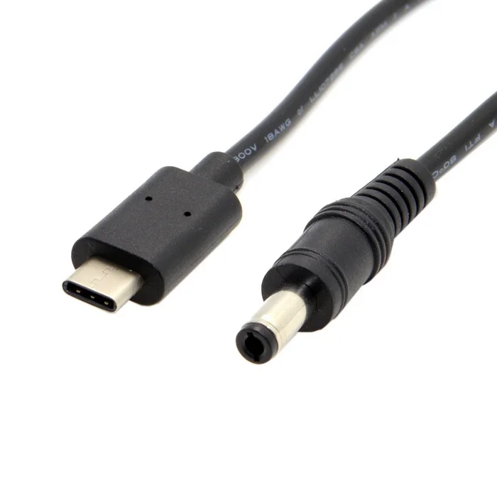 USB 3.1 Typu C, USB-C DC 5.5 2,5 mm Napájací kábel Predlžovací Poplatok krátky Kábel pre Nový Macbook 20 cm