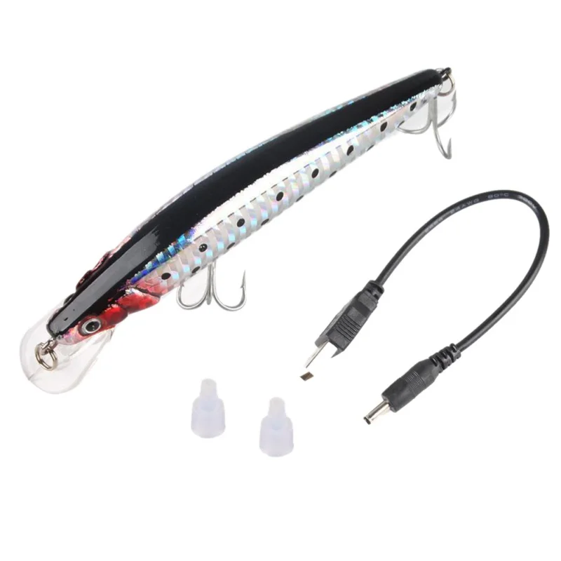 USB Nabíjateľné rybárske nástroje Blikajúce LED svetlo Zášklby Rybárske Nástrahy Elektrické Rybárske Návnad