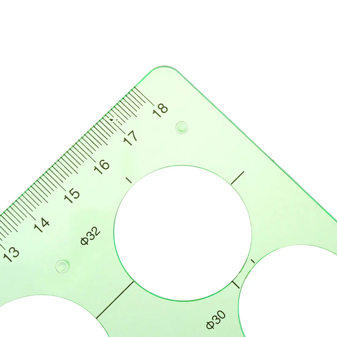 Uxcell 4pcs Geometrické Šablóny Výkresu Meracie Pravítko 20 cm 18 cm Plastov pre Strojárstvo Umenie, Dizajn a Budovanie Debnenie