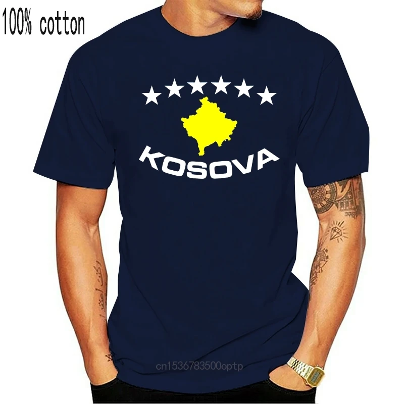 V pohode, O-Krku Topy Letné Topy Tričko T-Shirt Kosovskej Prištine Albánsko pruhované Tričko Tee Tričko Bavlna Módne T-Shirts
