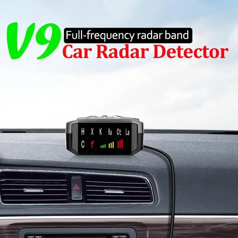 V9 Auto Radarový Detektor Slovenčina Ruština Digitálne Trubice Displej Auto Rýchlosti Vozidla Hlas Výstražný Ovládanie Rýchlosti X, K, Ka-Band
