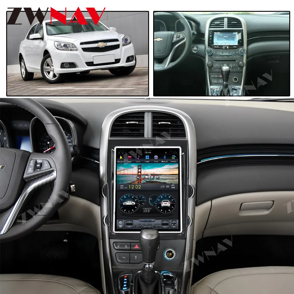 Vertikálne obrazovke tesla štýl Android 9.0 Auto multimediálne Pre Chevrolet Malibu 2013 Audio Video Rádio Stereo GPS mapa 1din