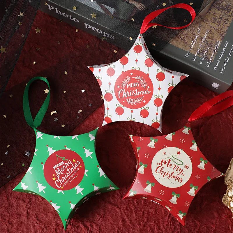 Vianočné Balenie Darčekové Tašky Santa Claus Snehuliak Candy Boxy Deti Narodeniny Láskavosti Box Balenie Papierové Tašky Podujatie Vianoce Dodávky