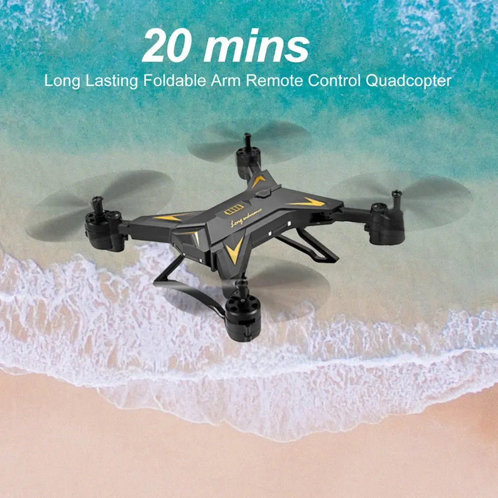 Vianočné KY601S Full HD 1080P 4 Kanál Dlhotrvajúci Skladacie Rameno RC Quadrocopter s Kamerou Drone WIFI Včasné Prenos