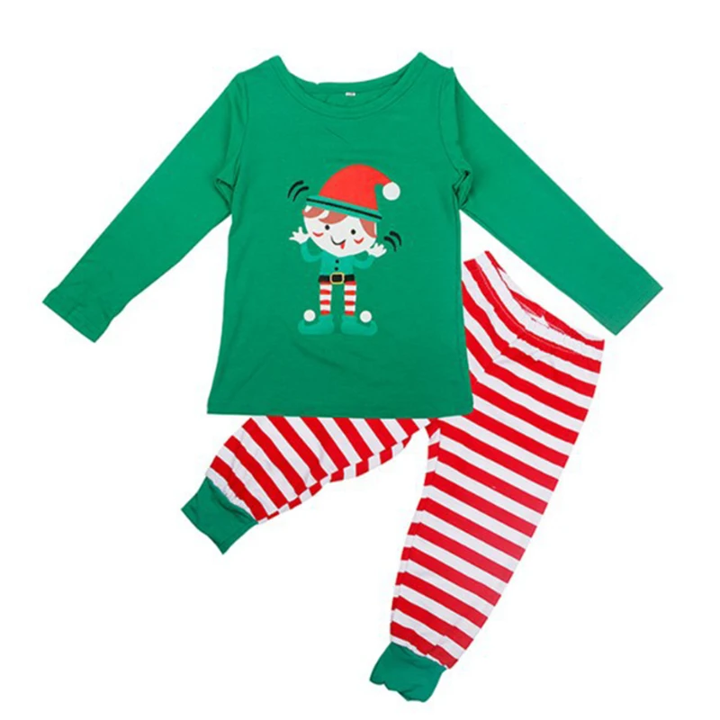Vianočné Oblečenie Rodiny Sady Vianočné Pyžamo Rodinné Darčeky Zodpovedajúce Oblečenie Baby Deti Tlač Domov Sleepwear Pár Oblečenie
