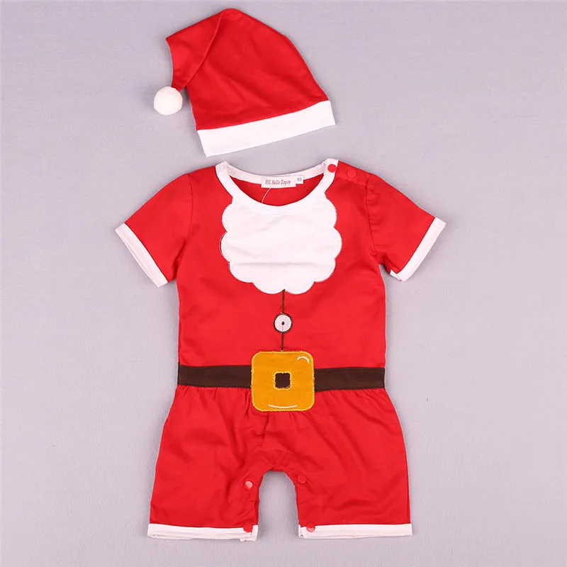 Vianočné Remienky pre Novorodenca Dievčatá Oblečenie Chlapci Remienky Batoľa Santa Claus Remienky+Klobúk Súpravy Dojčenská Oblečenie
