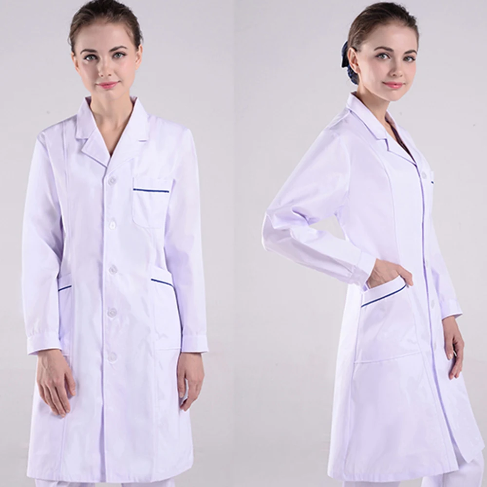 Viaoli Sestra Jednotné Ženy Oblečenie Letné Nemocnice Lekár Oblečenia, Lekárne, Laboratória Kabát Pracovné oblečenie biele kabáty bavlna ošetrovateľskej kroviny