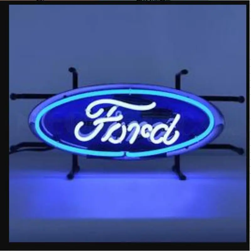 Vlastné Automobily Ford Sklo Neónové Svetlo Prihlásiť