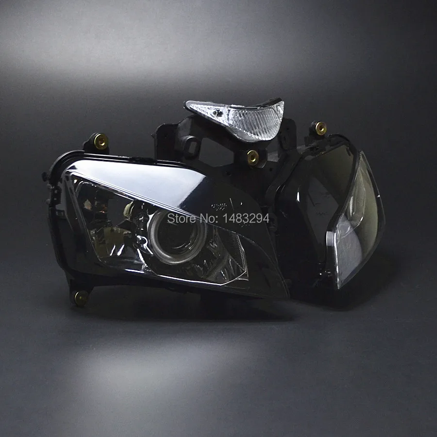 Vlastné Projektor Modifikované predné svetlo Červená Angel Eyes, HID Zmontované sa Hodí Pre Honda CBR1000RR 2004-2007