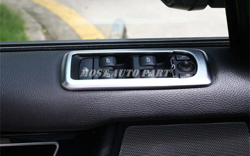 Vnútorné Dvere Auta Okno Spínač Výbava Kryt Na Land Rover Discovery 4 LR4 2010-2016 Auto príslušenstvo interiéru Auto dekorácie