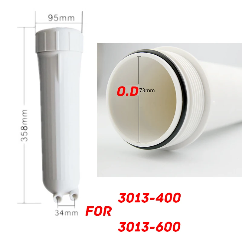 Vodný Filter Časti RO Membrány Bývanie pre 3013-400 hdp alebo 3013-600gpd ro membrány vybavená Všetky Armatúry A Kľúče