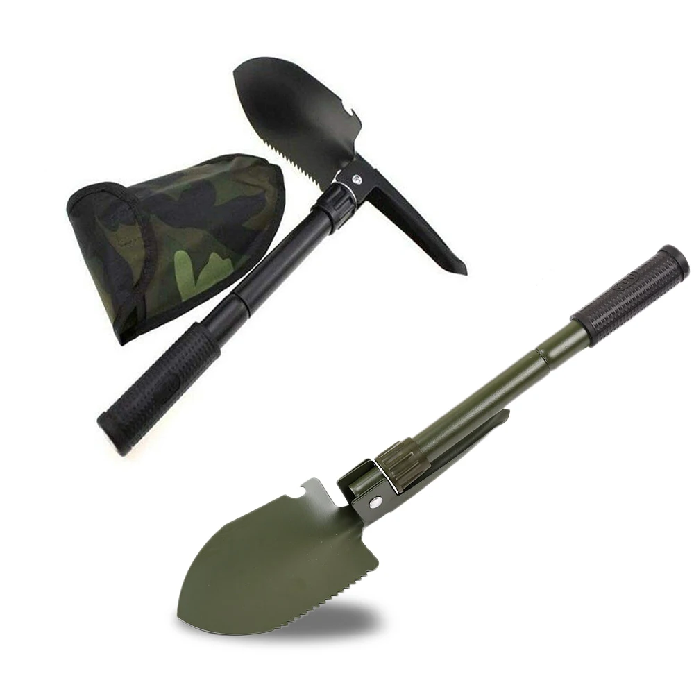 Vojenské lopaty bitka prenosné vojenské taktické lopatka skladacia lopata 4 v 1 lopatu nástroj outdoor camping lopatu nástroj prežitia