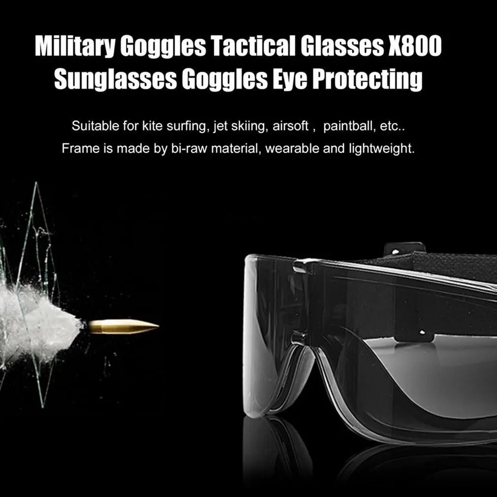 Vojenské Taktické Okuliare Okuliare Airsoft X800 Slnečné Okuliare Okuliare Okuliare Motorových Cyklistické Okuliare Na Koni Očí Ochrana