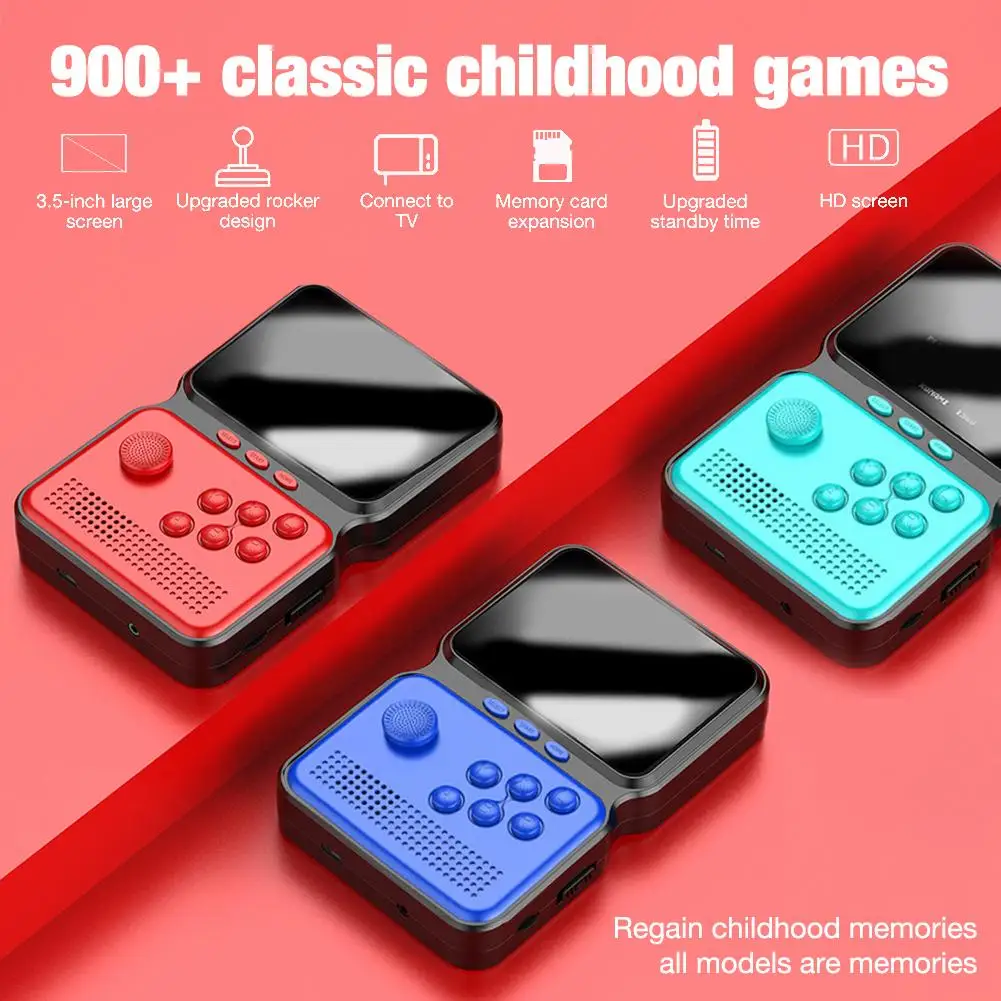 Vreckové Herné Konzoly 3.0 Palcový Displej Vstavané 900+ Klasické Hry Retro Mini Vreckový Herný ovládač Hra, Hráč, 3 Farby