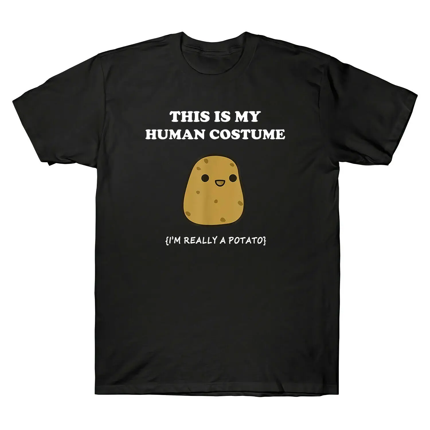 Vtipné Zemiakov Vianočný Darček T-Shirt Je To Moje Ľudské Kostým Zemiakov Tričko pánske Tričko Lete Vytlačené T-Shirt Mužov Plus Veľkosť Zábavné Topy
