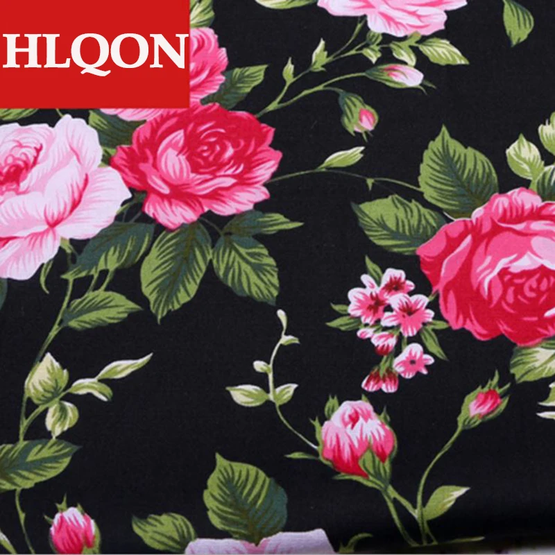 Vysoko kvalitnej bavlny vytlačené sateen kvet textílie, ktoré používajú na šitie, Prešívanie šaty žien oblečenie, sukne, topánky do 100x150cm