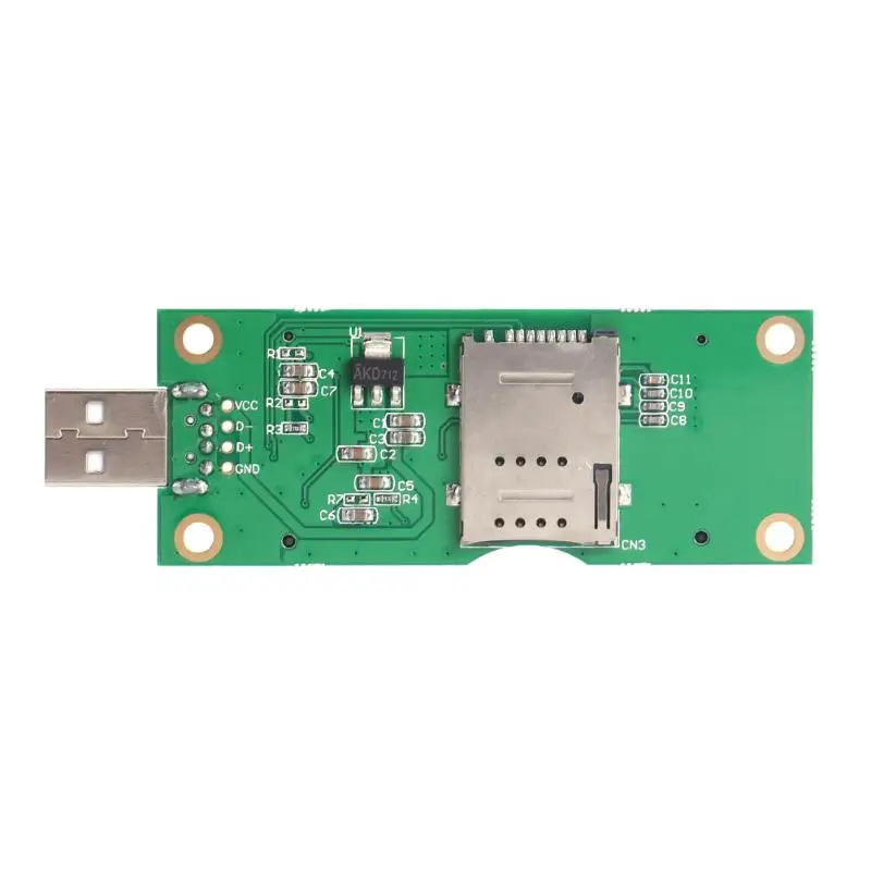 Vysoko Kvalitný Mini Wireless PCI-E Slot na USB Adaptér so SIM 8Pin pre WWAN/LTE Modul