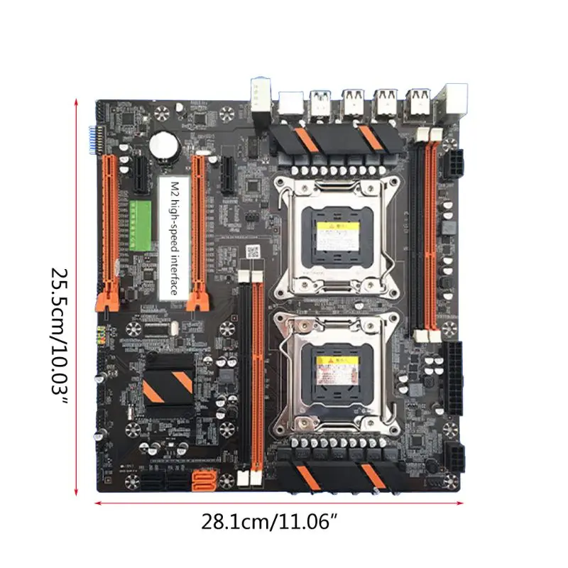 Vysoká Kvalita X79 Dual CPU LGA2011 Doske E5 4 DDR3 DIMM Stolný Počítač Doske M. 2