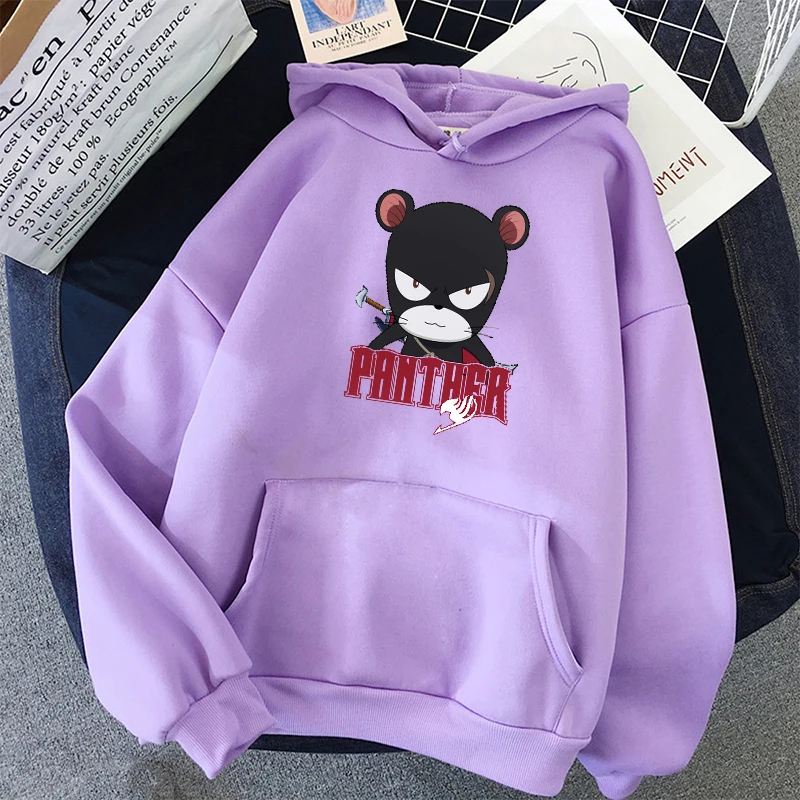 Víla chvost Panther Lily tlač hoodies unisex mužov a žien kórea harajuku kapucňou Mikiny s Kapucňou pop Ženy, Mikiny