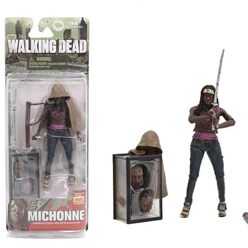 Walking Dead Rick Grimes Daryl Dixon Guvernér Bungee Walker Michonne Carol Greene Hračka z PVC Akcie Obrázok Modelu Darček
