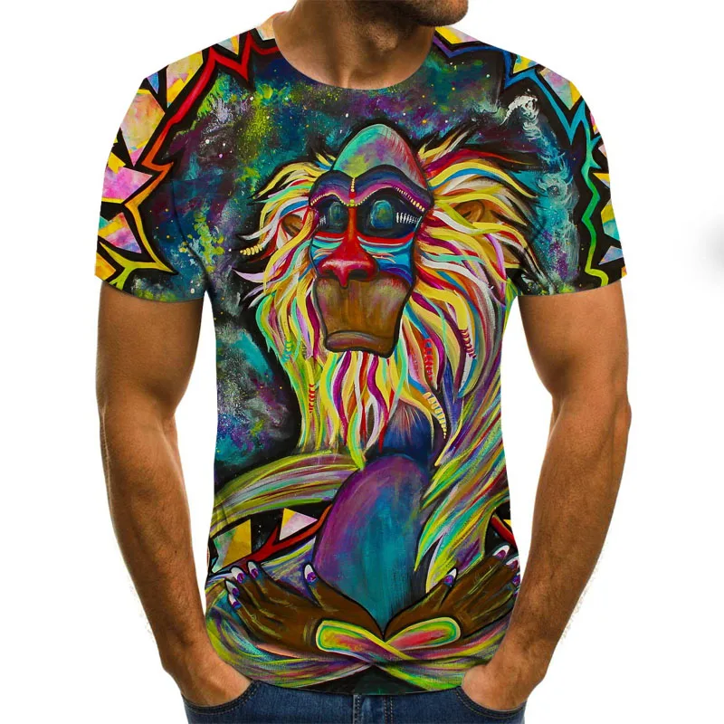 Wolf 3D Tlače v Pohode T-shirt Muži Ženy Móda Eagle 3d Hip Hop Tričko Tlač Zvierat Krátkym Rukávom Letné Top Tees T shirt Muž 6XL