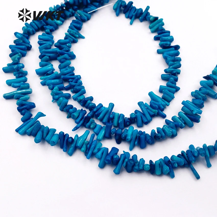 WT-G251 WKT Nových Prírastkov Módne Náhrdelníky Krásne Prírodné Náhodné Coral Modré Korálky Pre Ženy Šperky, Náhrdelníky Dizajn