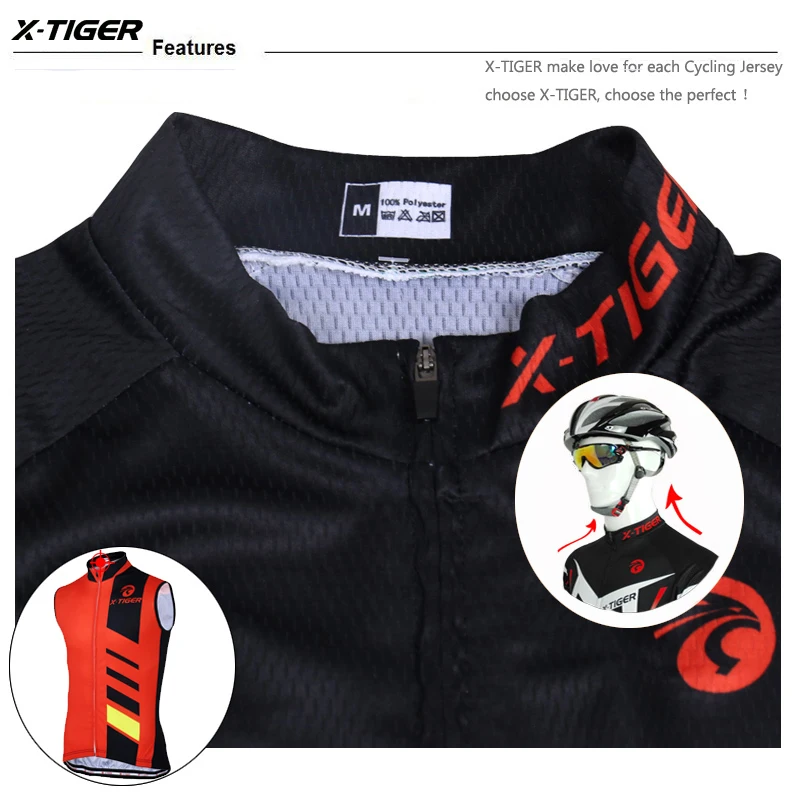 X-Tiger 2020 Bez Rukávov Pro Cycling Vesta Lete Quick-Dry Horský Bicykel Oblečenie Pro Racing Cyklistické Oblečenie Pre Mužov