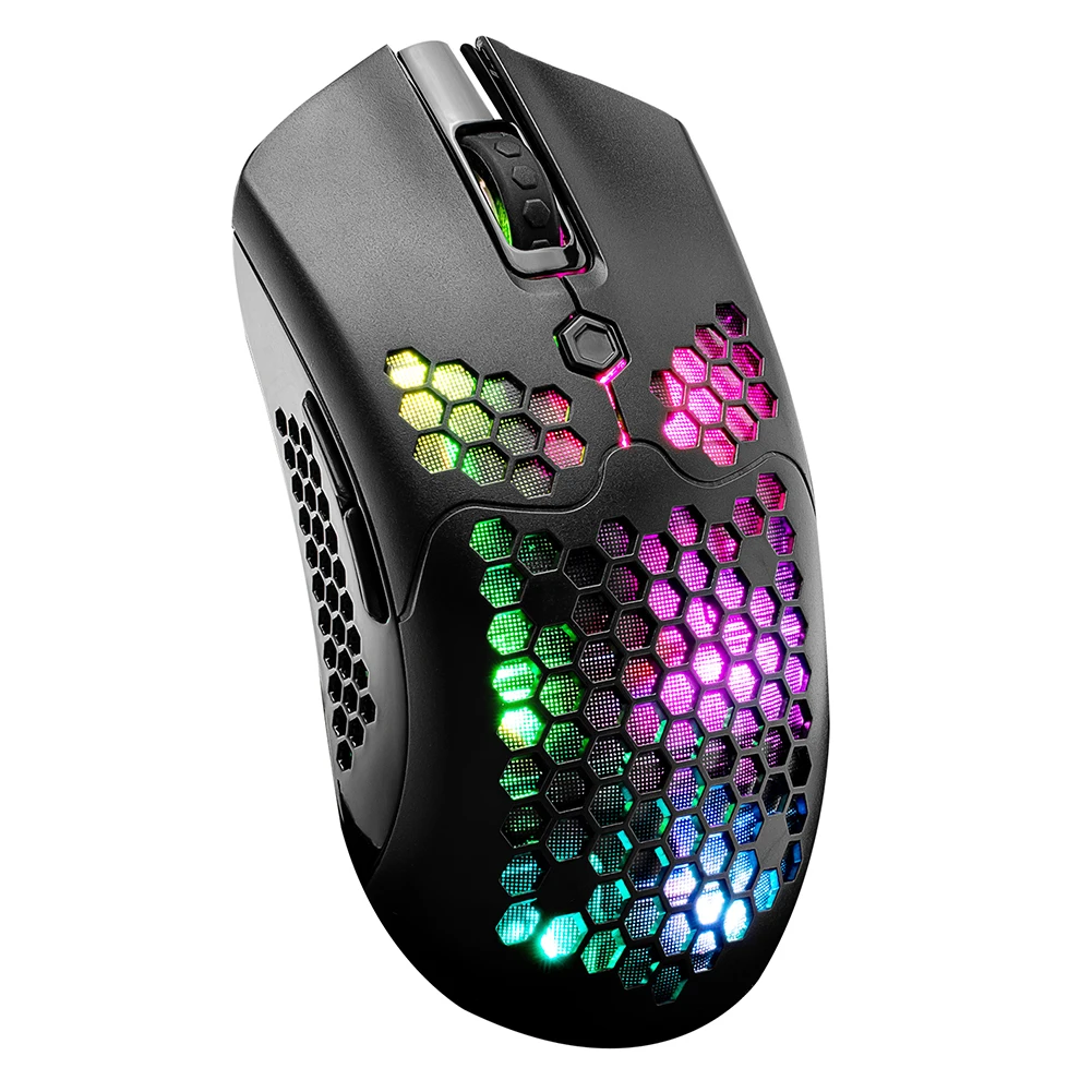 X2 Wireless Gaming Mouse 7 Tlačidiel 12000 DPI Nastaviteľné RGB Ergonomická Optická Počítačová Myš Hráč Myši Na pracovnú Plochu POČÍTAČA a Notebooku