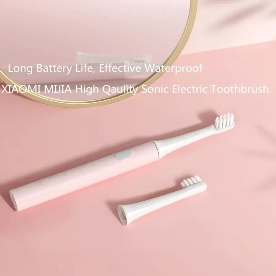 Xiao Mijia Sonická Elektrická zubná Kefka T100 Nabíjateľná IPX7 Nepremokavé Dientes Ultrazvukové Zuby Čisté Kefka Starostlivosť o Ústnu dutinu